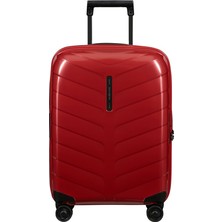Samsonite Attrix - Spinner S, Genişletilebilir El Bagajı, 55 Cm, 38/44 L, Kırmızı (Kırmızı)