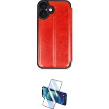 Motto Ticaret Apple Uyumlu iPhone 16 Plus Kılıf Zirve Yansıma Serisi Ikili Koruma Seti