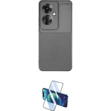 Motto Ticaret Oppo Uyumlu Reno 11F Kılıf Eksen Form Prime Ikili Koruma Seti