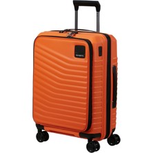 Samsonite Intuo - Spinner S, Ön Yükleyicili Genişletilebilir El Bagajı, 55 Cm, 42/48 L, Turuncu (Kayısı)
