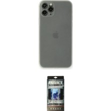 Motto Ticaret Apple Uyumlu iPhone 11 Pro Max Kılıf Yadigar Yansıma Serisi Ikili Koruma Seti