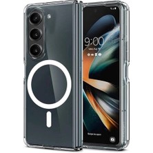 Die Grup Buğz Samsung Galaxy Z Fold 6 Kılıf Magneticsafe Şeffaf Silikon - Şeffaf