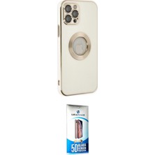 Motto Ticaret Apple Uyumlu iPhone 12 Pro Max Kılıf Iz Form Serisi Ikili Koruma Seti