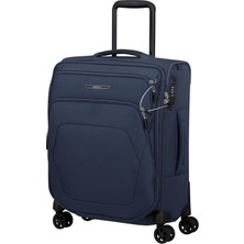 Samsonite Spark Sng Eco - El Bagajı Bavul 55 x 40 x 23 cm - Easyjet ve Çoğu Havayolu Için Yumuşak Bagaj Kabin Arabası, Genişletilebilir, 48/55L - Mavi (Gece ​​yarısı Mavisi)