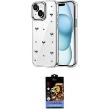 Motto Ticaret Apple Uyumlu iPhone 15 Kılıf Yörünge Form Ikili Koruma Seti