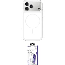 Motto Ticaret Apple Uyumlu iPhone 17 Pro Kılıf Yankı Minimal Serisi Ikili Koruma Seti