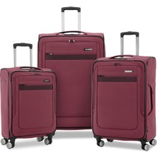 Samsonite Ascella 3.0 Hafif Softside Bagaj Spinner Koleksiyonu, Mauve Haze, 3 Parçalı Set (Carry On/medium/large), Ascella 3.0 Softside Genişletilebilir Bagaj, Çıkrıklarla