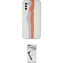 Motto Ticaret Samsung Uyumlu Galaxy A03S Kılıf Yadigar Çizgi Ikili Koruma Seti