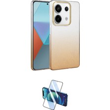 Motto Ticaret Xiaomi Uyumlu Redmi Note 13 Pro 4g Kılıf Kıvılcım Minimal Özel Seri Ikili Koruma Seti