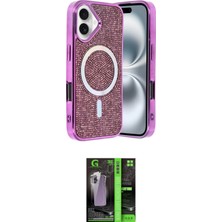 Motto Ticaret Apple Uyumlu iPhone 16 Kılıf Eksen Çizgi Ikili Koruma Seti