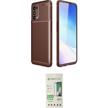 Motto Ticaret Oppo Uyumlu Reno 5 Kılıf Eksen Form Prime Ikili Koruma Seti