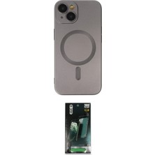 Motto Ticaret Apple Uyumlu iPhone 14 Plus Kılıf Akış Minimal Özel Seri Ikili Koruma Seti