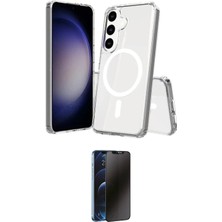 Motto Ticaret Samsung Uyumlu Galaxy S24 Kılıf Ahenk Yansıma Prime Ikili Koruma Seti