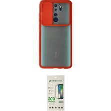 Motto Ticaret Xiaomi Uyumlu Redmi Note 8 Pro Kılıf Vadi Çizgi Ikili Koruma Seti