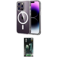 Motto Ticaret Apple Uyumlu iPhone 14 Pro Max Kılıf Ahenk Minimal Serisi Ikili Koruma Seti