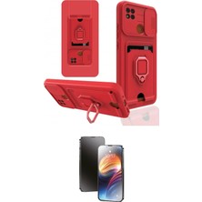 Motto Ticaret Xiaomi Uyumlu Redmi 9c Kılıf Vadi Form Prime Ikili Koruma Seti