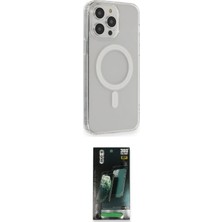 Motto Ticaret Apple Uyumlu iPhone 14 Pro Kılıf Pusula Çizgi Koleksiyonu Ikili Koruma Seti