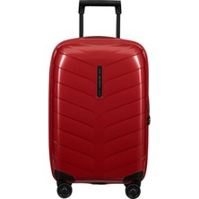 Samsonite Attrix - Spinner S, Genişletilebilir El Bagajı, 55 Cm, 38/44 L, Kırmızı (Kırmızı)