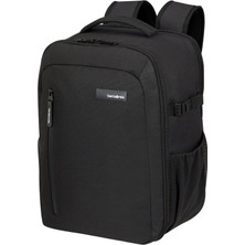 Samsonite Roader - Kabin Sırt Çantası 40X30X20 cm - Ryanair, Wizz Air & Vueling Için El Bagajı, Dizüstü Bilgisayar Bölmeli Koltuk Altı Çantası 15,6", 26 L, 0,70 Kg, Siyah (Koyu Siyah)