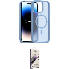 Motto Ticaret Apple Uyumlu iPhone 15 Pro Max Kılıf Siluet Minimal Prime Ikili Koruma Seti