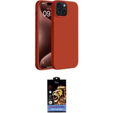 Motto Ticaret Apple Uyumlu iPhone 15 Kılıf Kozmos Yansıma Özel Seri Ikili Koruma Seti