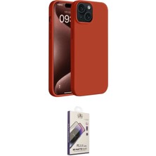 Motto Ticaret Apple Uyumlu iPhone 15 Kılıf Kozmos Yansıma Özel Seri Ikili Koruma Seti