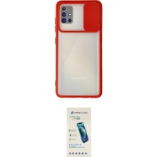 Motto Ticaret Samsung Uyumlu Galaxy A71 Kılıf Vadi Çizgi Ikili Koruma Seti