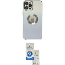 Motto Ticaret Apple Uyumlu iPhone 12 Pro Max Kılıf Kutup Yansıma Özel Seri Ikili Koruma Seti