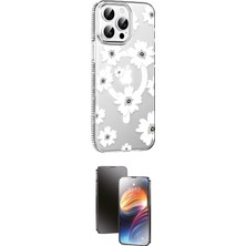 Motto Ticaret Apple Uyumlu iPhone 15 Pro Max Kılıf Yörünge Işık Prime Ikili Koruma Seti