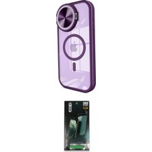 Motto Ticaret Apple Uyumlu iPhone 15 Pro Max Kılıf Kıvılcım Modern Koleksiyonu Ikili Koruma Seti