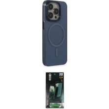 Motto Ticaret Apple Uyumlu iPhone 15 Pro Max Kılıf Eksen Işık Prime Ikili Koruma Seti