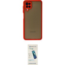 Motto Ticaret Samsung Uyumlu Galaxy A12 Kılıf Ahenk Çizgi Serisi Ikili Koruma Seti