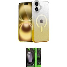 Motto Ticaret Apple Uyumlu iPhone 16 Kılıf Eksen Minimal Özel Seri Ikili Koruma Seti