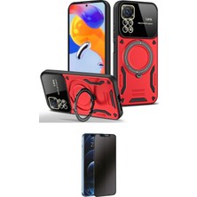 Motto Ticaret Xiaomi Uyumlu Redmi Note 11 Pro Kılıf Kıvılcım Modern Serisi Ikili Koruma Seti