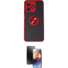 Motto Ticaret Realme Uyumlu C53 Kılıf Yörünge Çizgi Ikili Koruma Seti