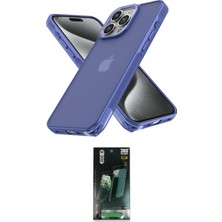 Motto Ticaret Apple Uyumlu iPhone 15 Pro Kılıf Atlas Form Ikili Koruma Seti