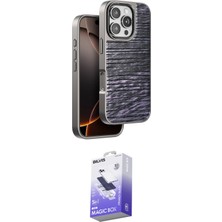 Motto Ticaret Apple Uyumlu iPhone 16 Pro Kılıf Atlas Minimal Özel Seri Ikili Koruma Seti