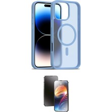 Motto Ticaret Apple Uyumlu iPhone 16 Pro Max Kılıf Siluet Minimal Prime Ikili Koruma Seti