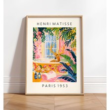 Ninastore Küvet Içinde Geyik Sanat Baskısı: Maksimalist Matisse Tarzı Banyo Duvar Sanatı