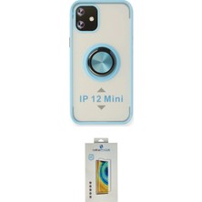Motto Ticaret Apple Uyumlu iPhone 12 Mini Kılıf Yörünge Çizgi Ikili Koruma Seti
