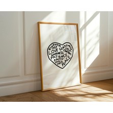 Ninastore Kutsal Ruhun Meyveleri Baskısı: Minimalist Hristiyan Kutsal Yazı Sanatı (Baskı)