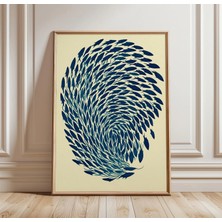 Ninastore Deniz Yosunu Balığı Posteri | Kıyı Duvar Sanatı | Okyanus Doğa Baskısı | Minimalist Deniz Sanatı |