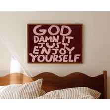 Ninastore "tanrım, Sadece Keyfini Çıkar!" Alıntısı Baskısı - Rothko'dan Esinlenilmiş Soyut Tablo Posteri -