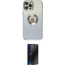 Motto Ticaret Apple Uyumlu iPhone 12 Pro Kılıf Kutup Yansıma Özel Seri Ikili Koruma Seti