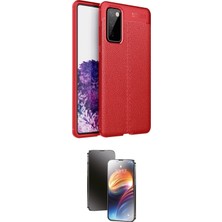 Motto Ticaret Samsung Uyumlu Galaxy S20 Fe Kılıf Doruk Klasik Özel Seri Ikili Koruma Seti