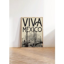 Ninastore Meksika Seyahat Posteri | Vintage Viva Mexico Sanat Baskısı (Baskı)