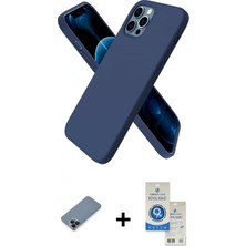 Pileli Store Pilelistore™ iPhone 12 Pro Max Kılıf Kozmos Yansıma Özel Seri - Şeffaf Royal Nano Ekran Koruyucu + Metal Kamera Lens Koruma Cam - Sh