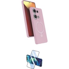 Motto Ticaret Xiaomi Uyumlu Redmi Note 13 Pro 4g Kılıf Iz Işık Koleksiyonu Ikili Koruma Seti