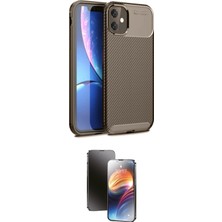Motto Ticaret Apple Uyumlu iPhone 11 Kılıf Eksen Form Prime Ikili Koruma Seti