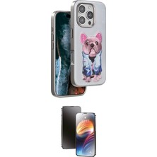 Motto Ticaret Apple Uyumlu iPhone 16 Pro Kılıf Iz Minimal Koleksiyonu Ikili Koruma Seti